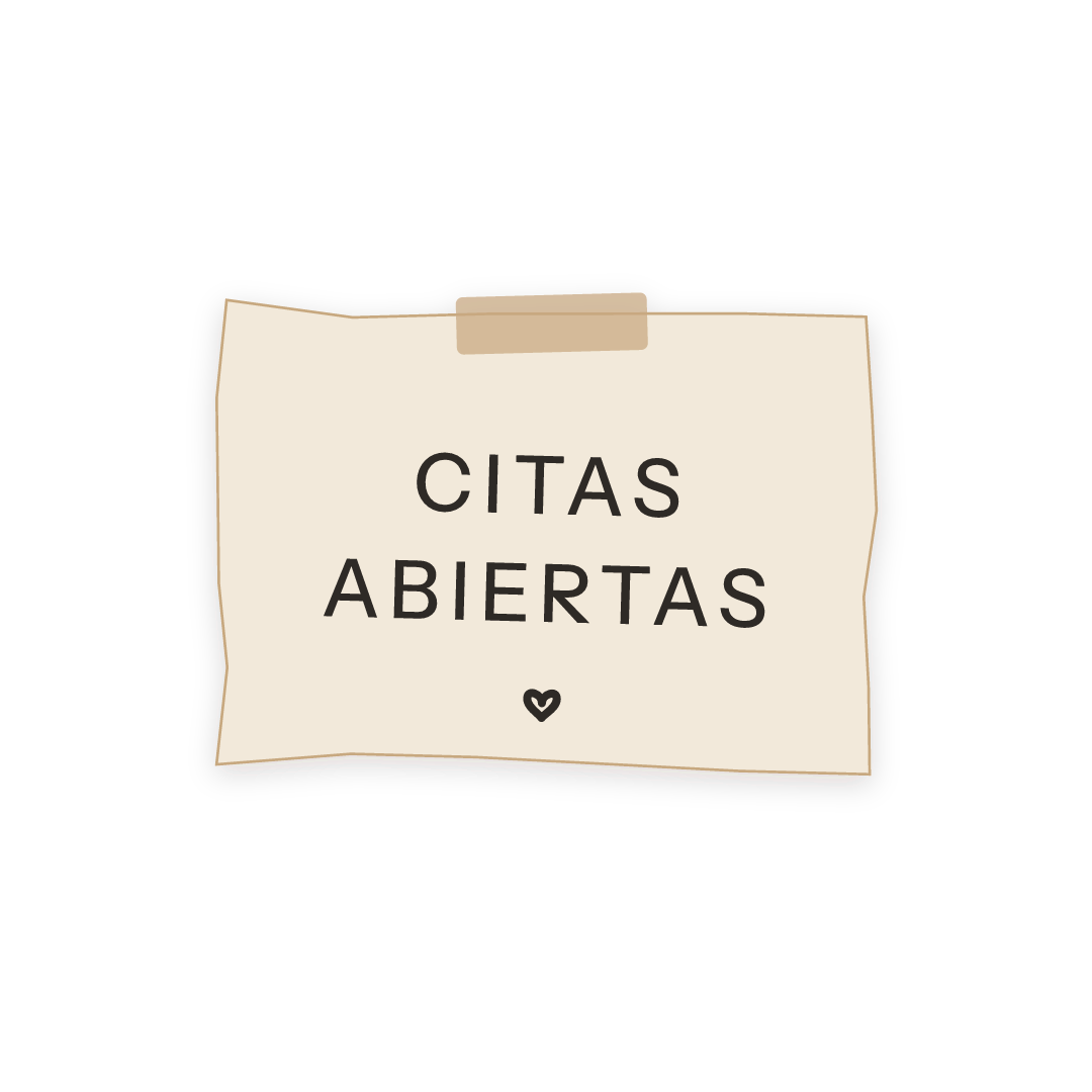 Sticker: citas abiertas