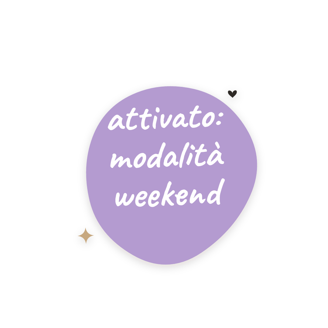 Sticker: attivato: modalità weekend