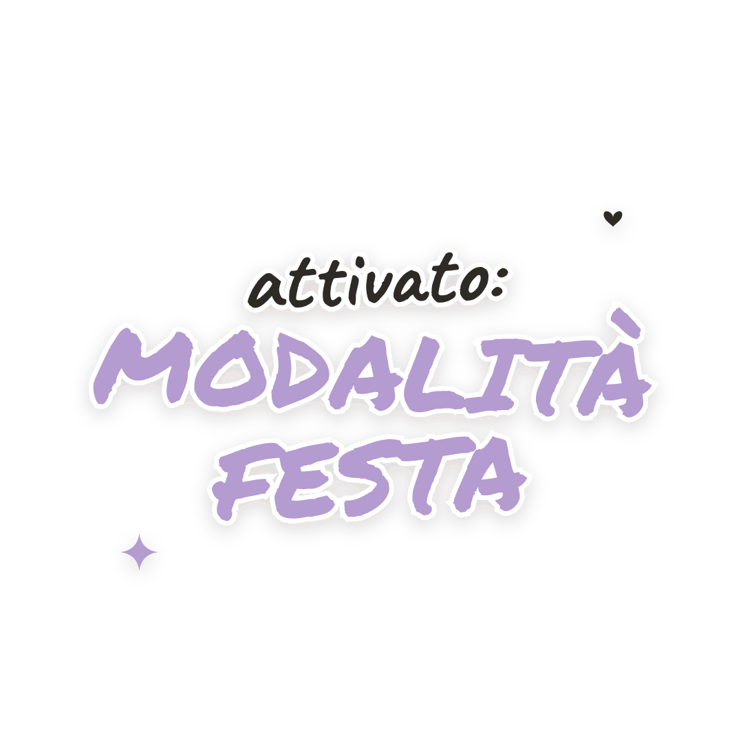 Sticker: attivato: modalità festa