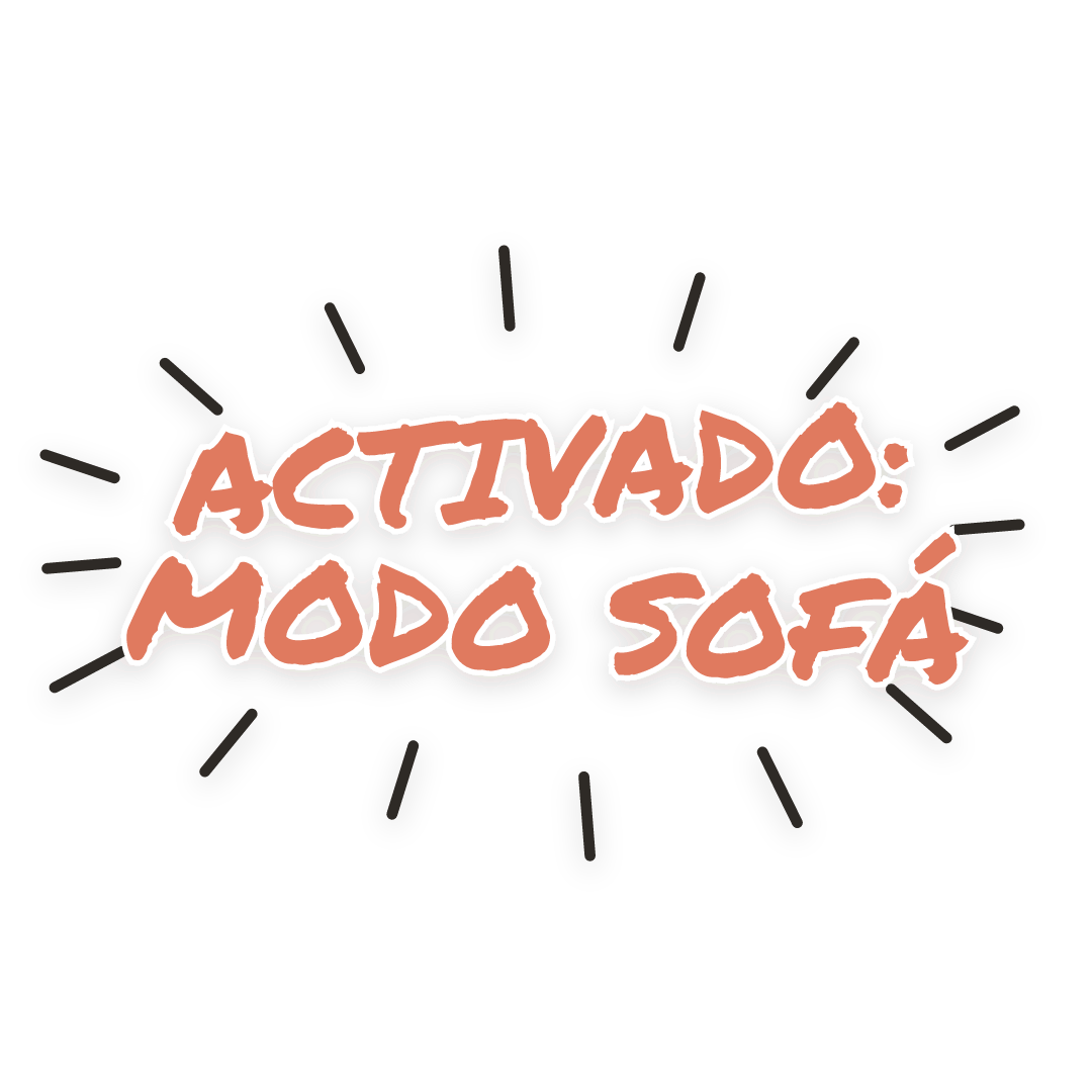 Sticker: activado: modo sofá