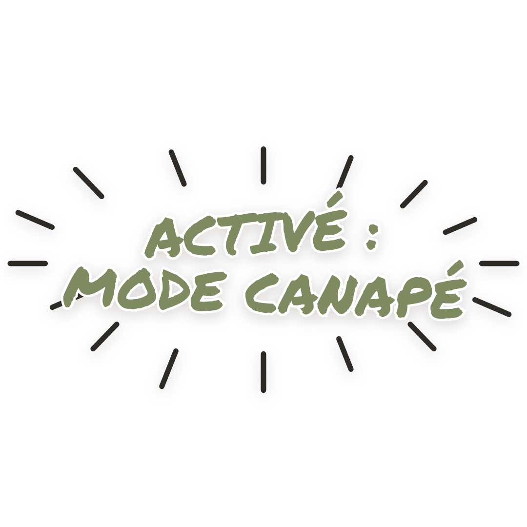 Sticker: activé : mode canapé