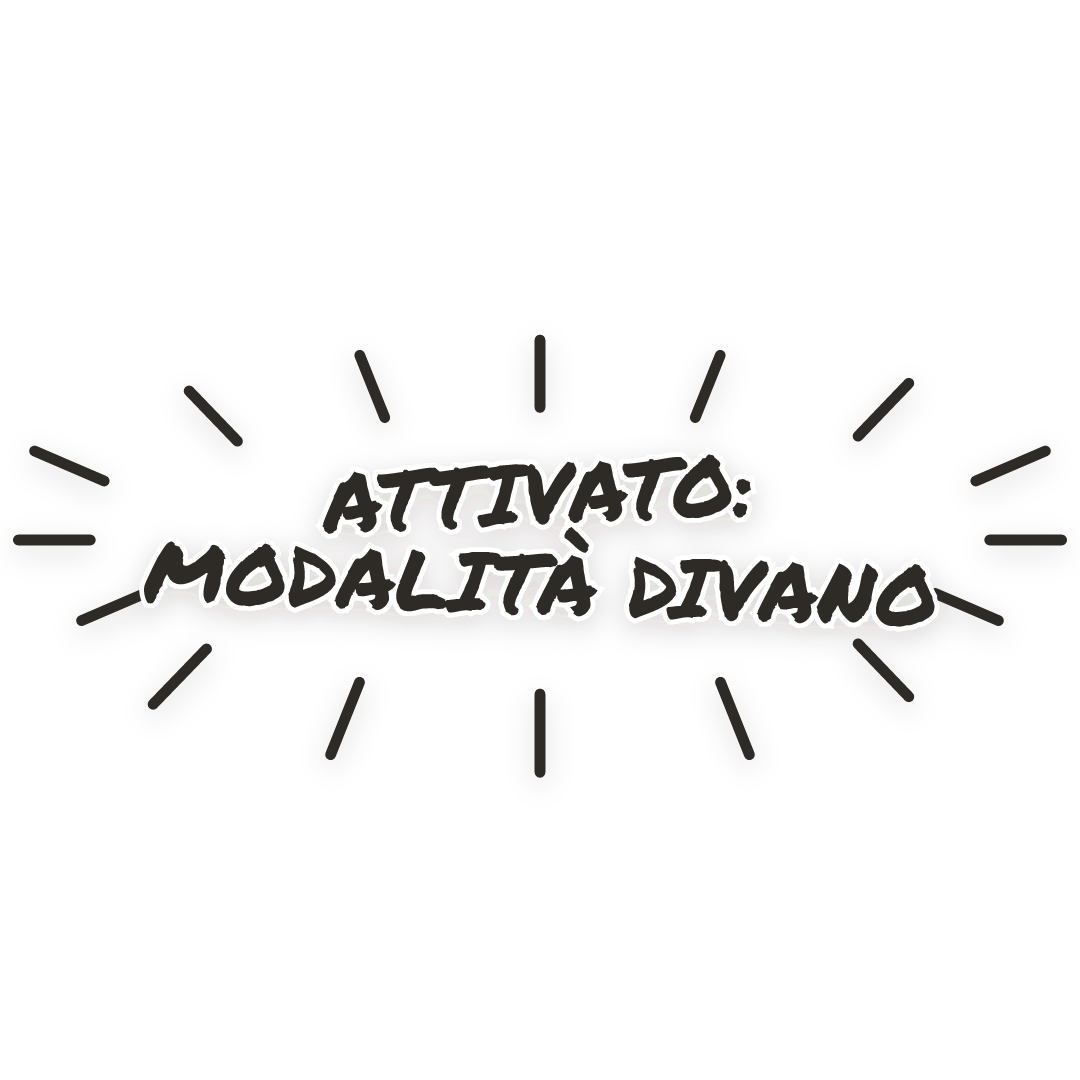 Sticker: attivato: modalità divano