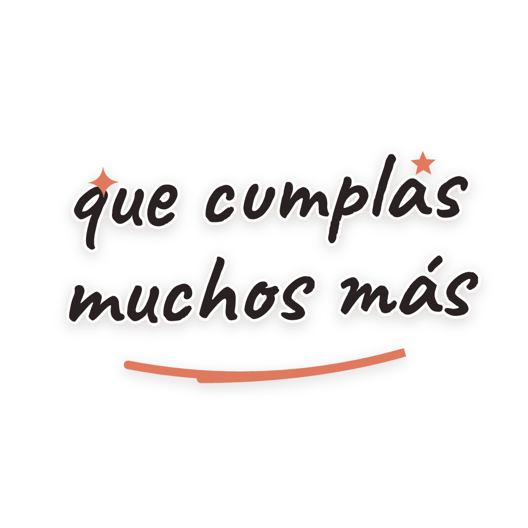 Sticker: que cumplas muchos más