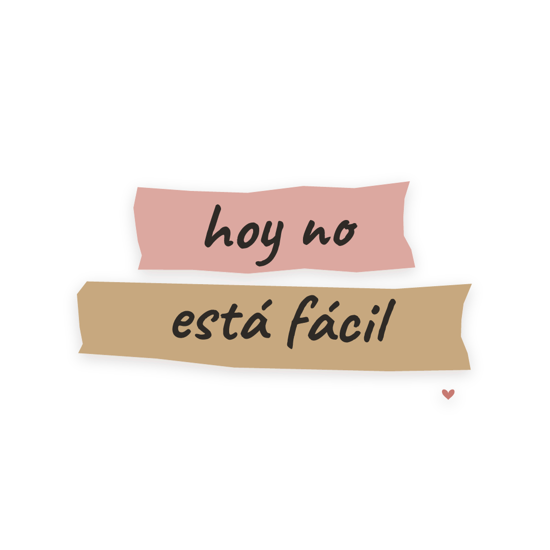 Sticker: hoy no está fácil
