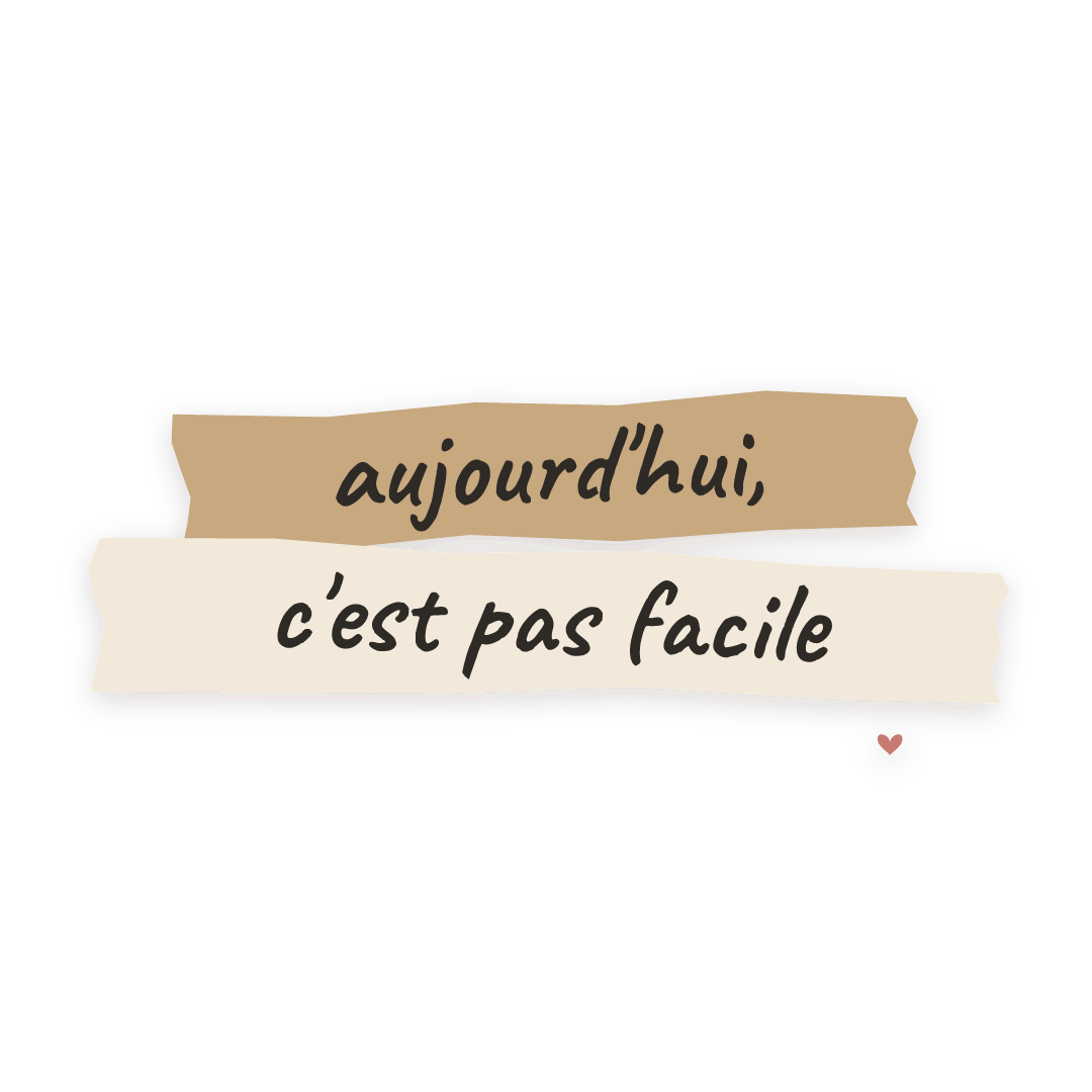 Sticker: aujourd'hui, c'est pas facile
