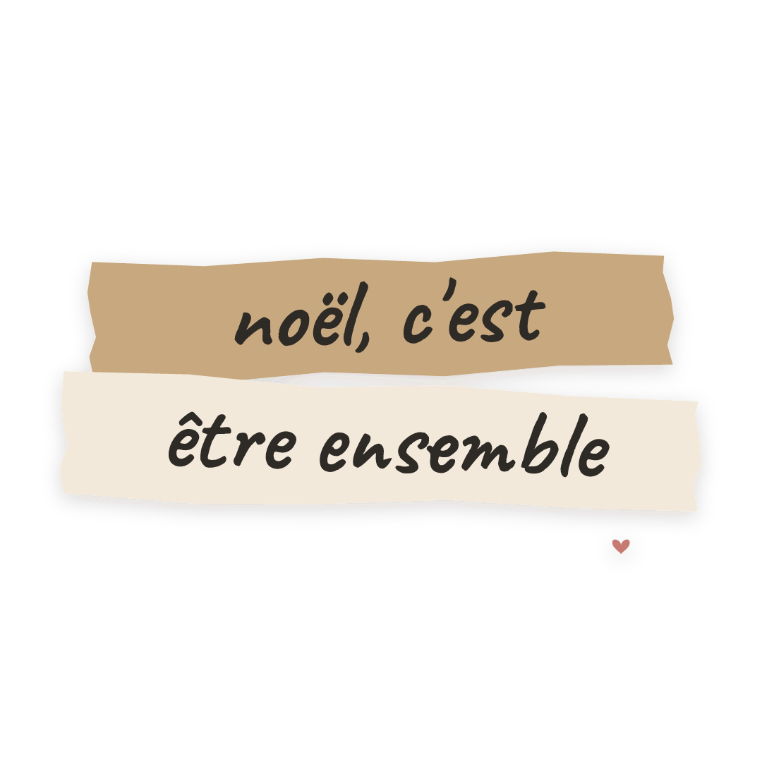 Sticker: noël, c'est être ensemble