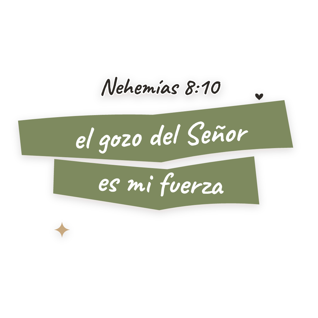 Sticker: Nehemías 8:10 el gozo del Señor es mi fuerza