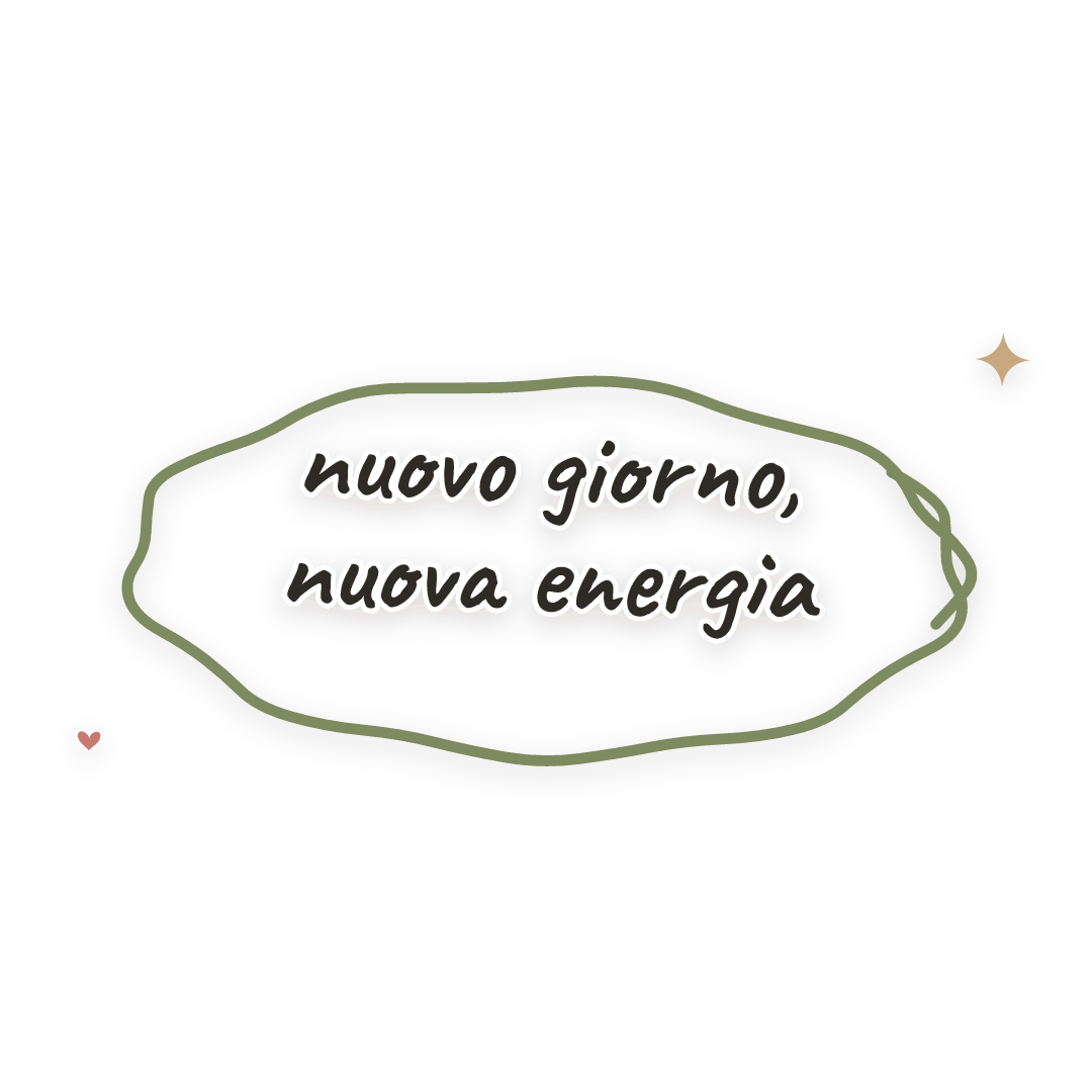 Sticker: nuovo giorno, nuova energia