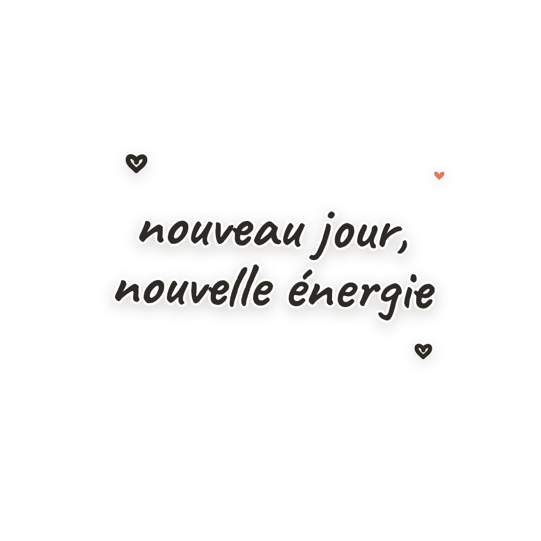 Sticker: nouveau jour, nouvelle énergie