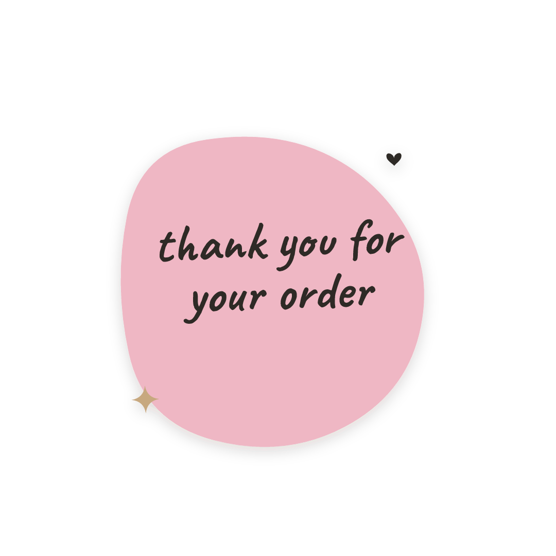 Sticker: thank you for your order