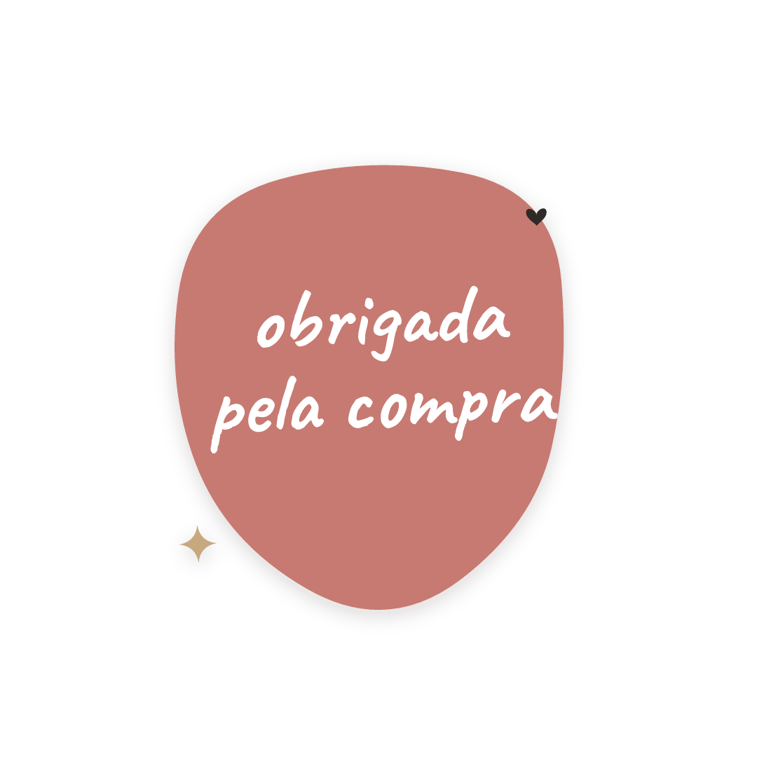 Sticker: obrigada pela compra