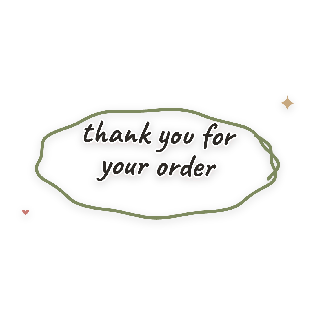 Sticker: thank you for your order