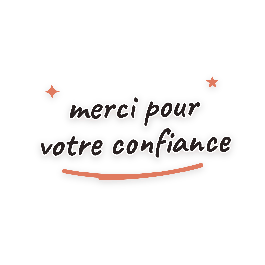 Sticker: merci pour votre confiance