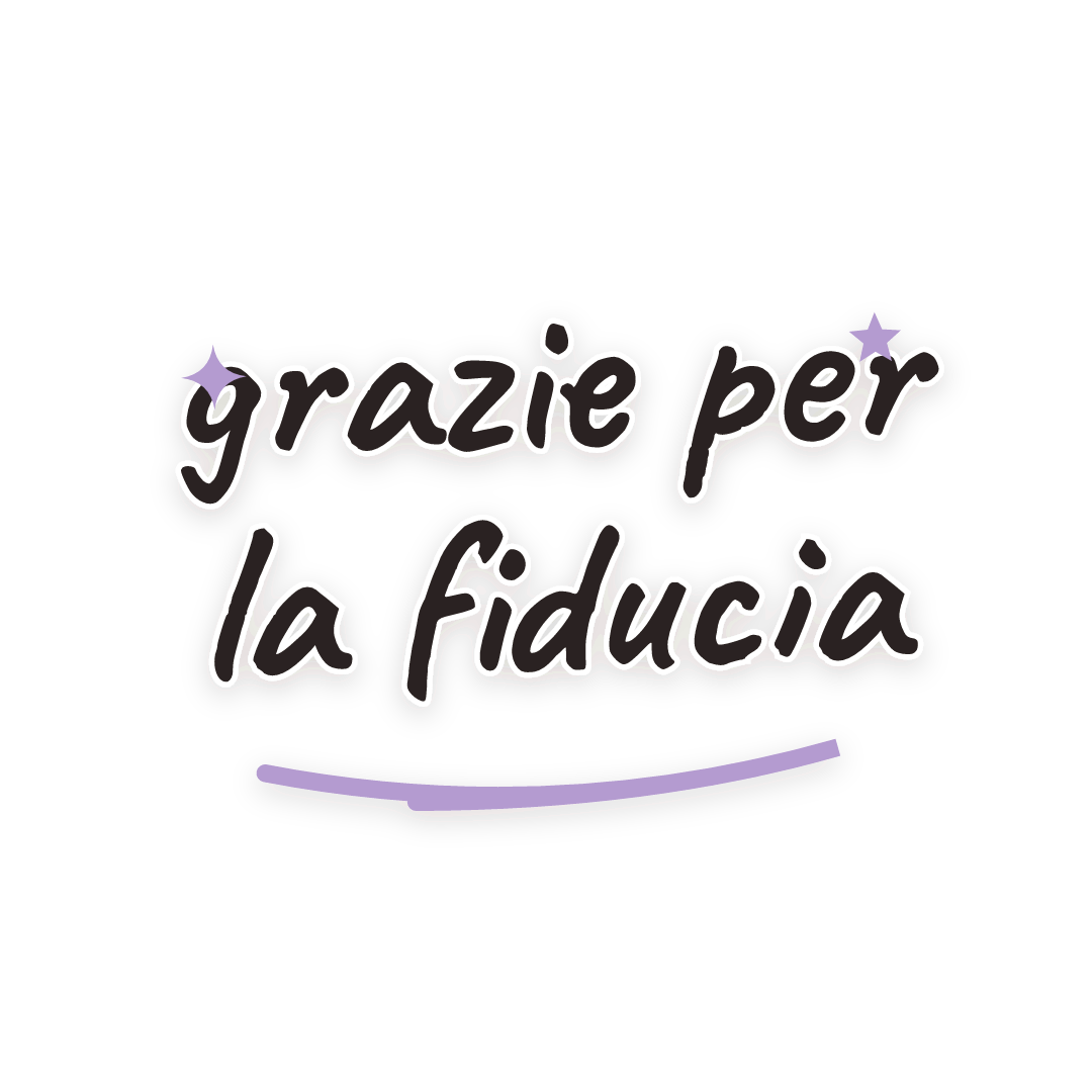 Sticker: grazie per la fiducia