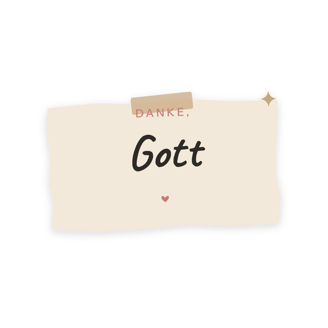 Sticker: danke, Gott