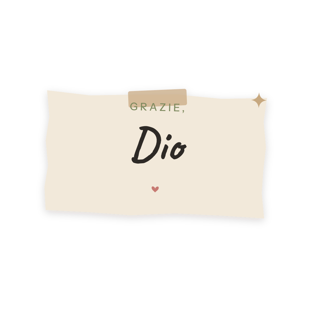 Sticker: grazie, Dio