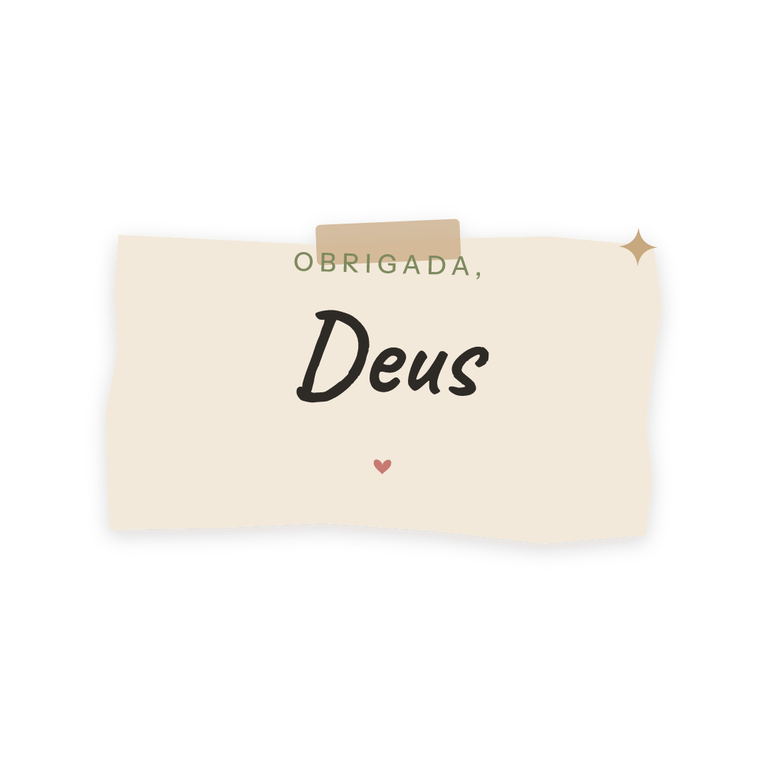 Sticker: obrigada, Deus