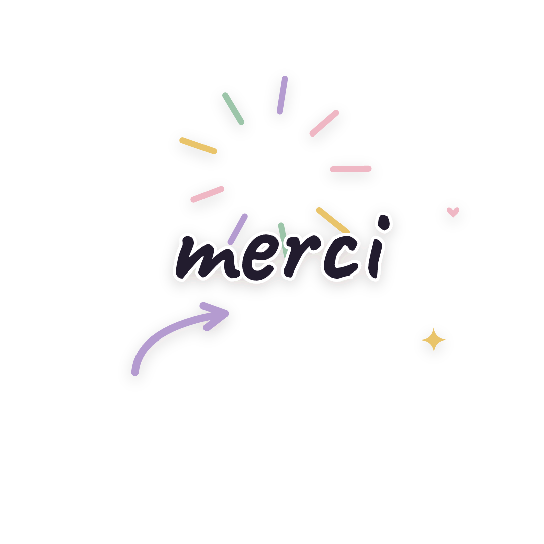 Sticker: merci