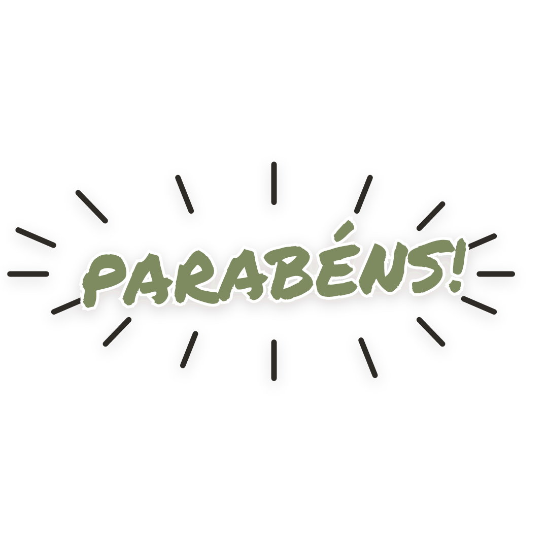 Sticker: parabéns!