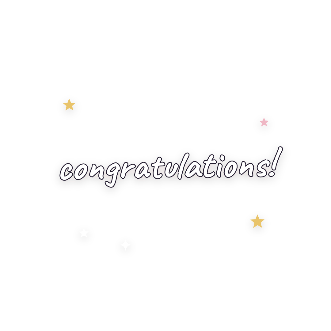 Sticker: congratulations!