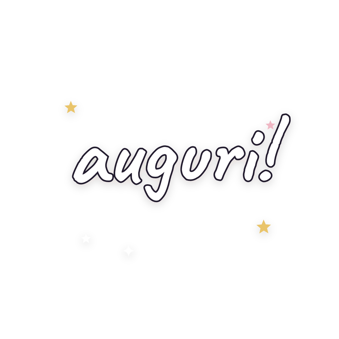 Sticker: auguri!
