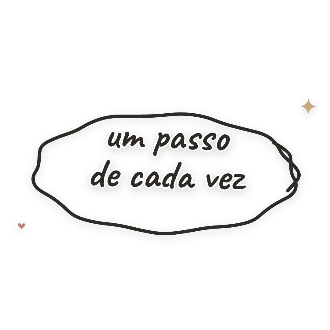 Sticker: um passo de cada vez