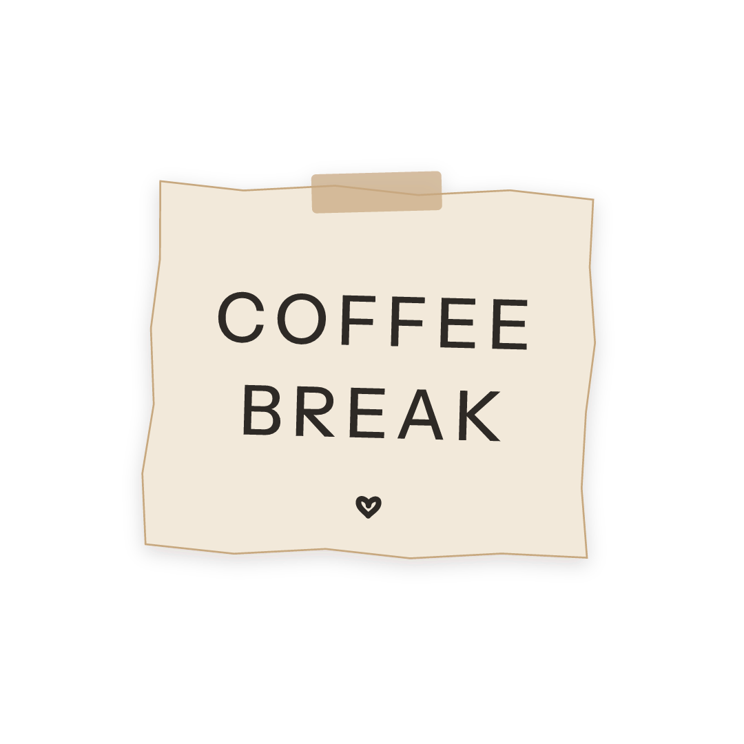 Sticker: coffee break