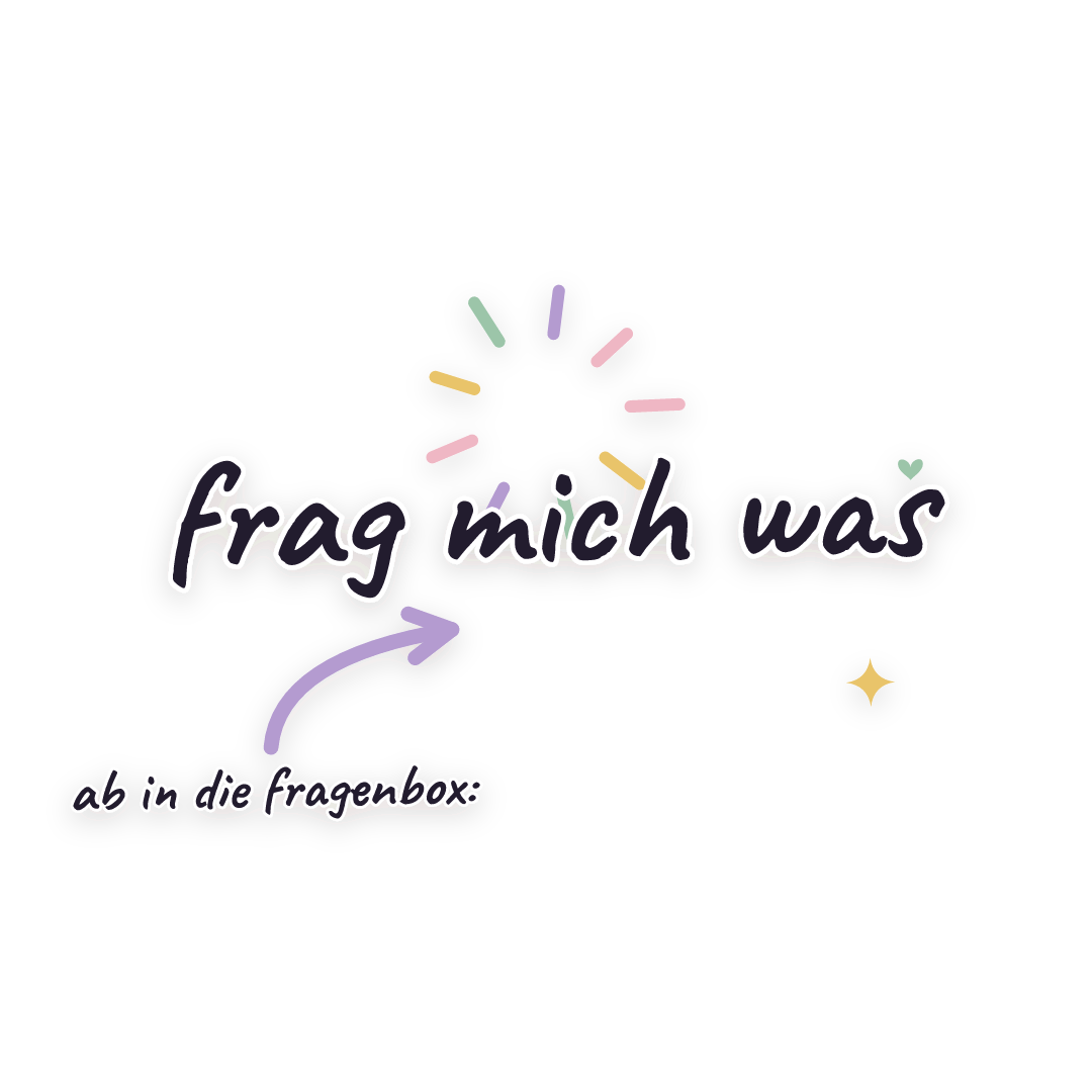 Sticker: ab in die fragenbox: frag mich was