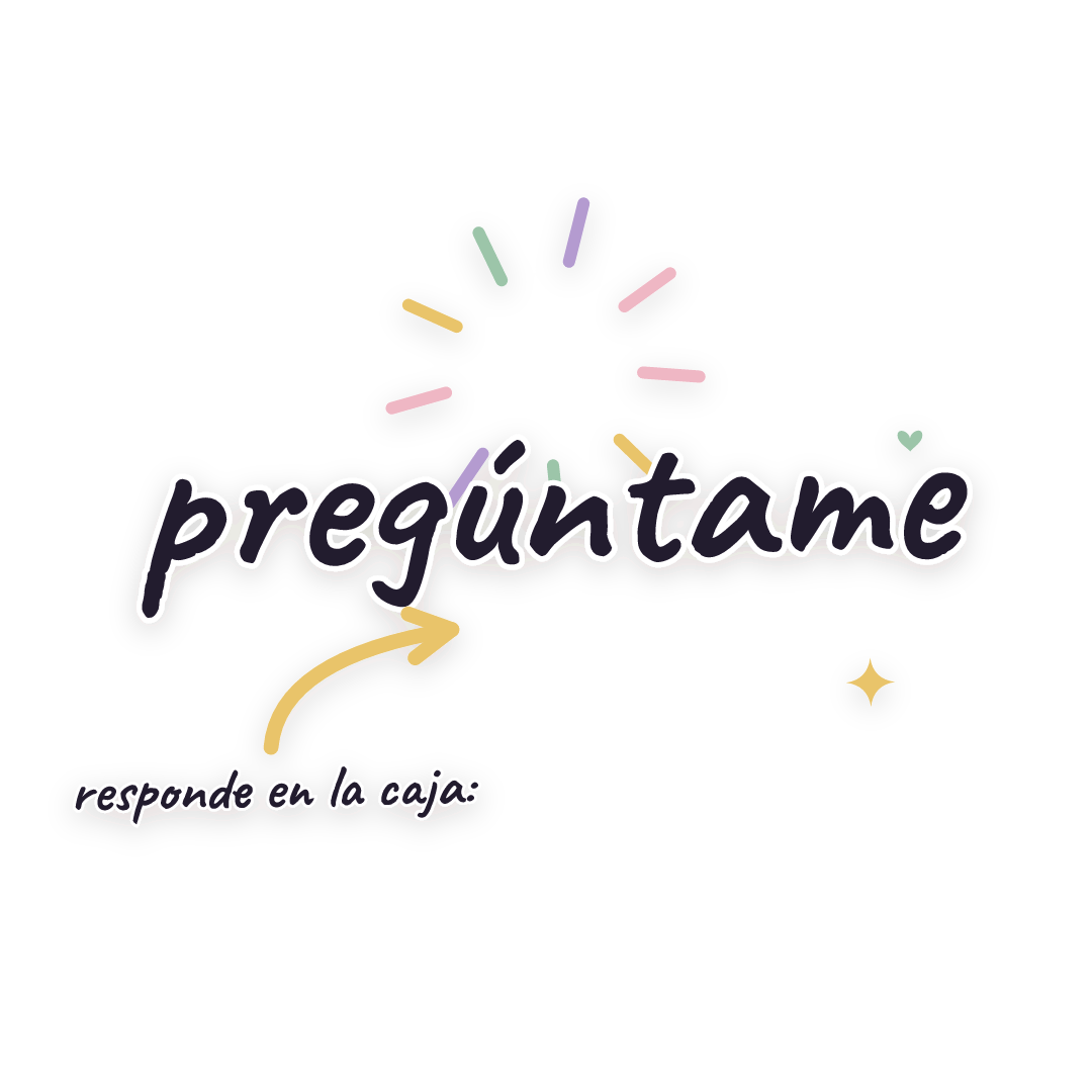 Sticker: responde en la caja: pregúntame