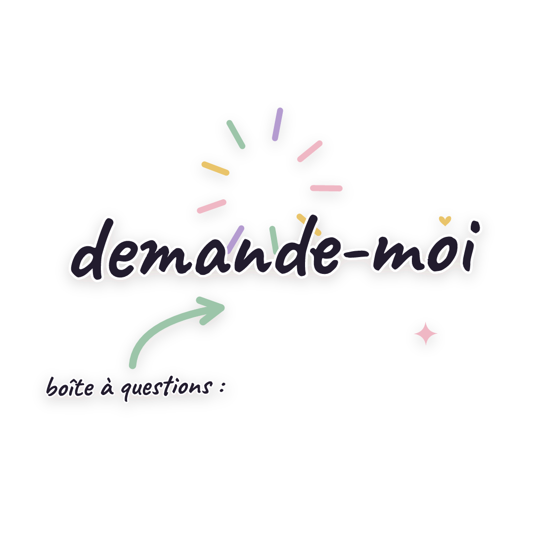 Sticker: boîte à questions : demande-moi