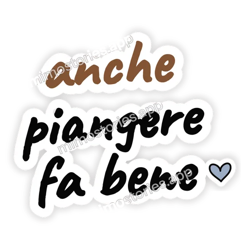 Sticker: anche piangere fa bene