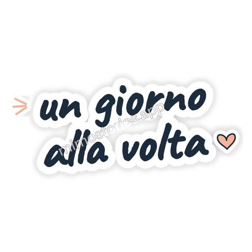 Sticker: un giorno alla volta