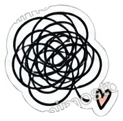 Sticker: Novelo de pensamentos