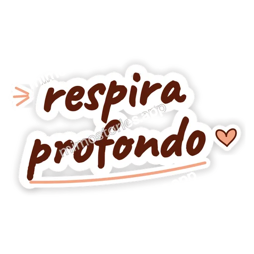 Sticker: respira profondo