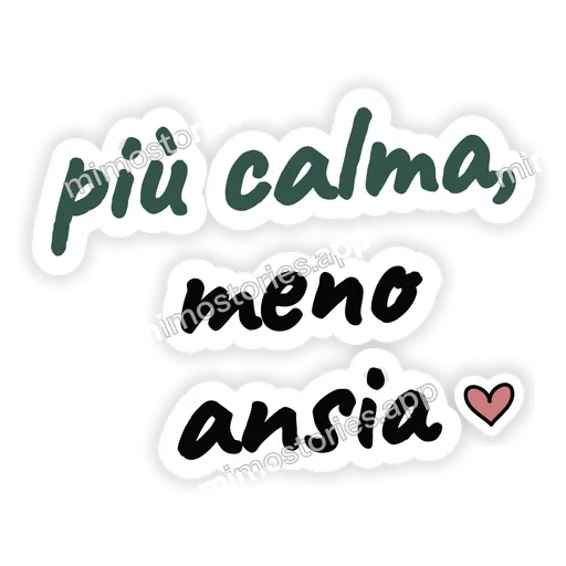 Sticker: più calma, meno ansia