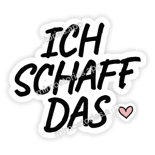 Sticker: ich schaff das