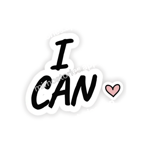 Sticker: i can