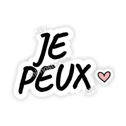 Sticker: je peux