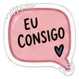 Sticker: eu consigo