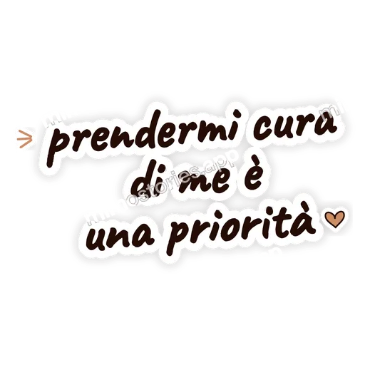 Sticker: prendermi cura di me è una priorità