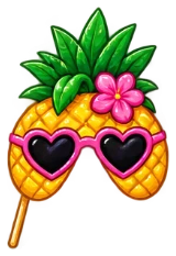 Sticker: Ananás