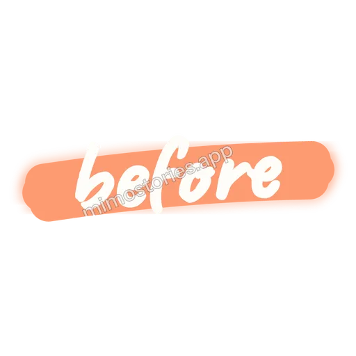 Sticker: before
