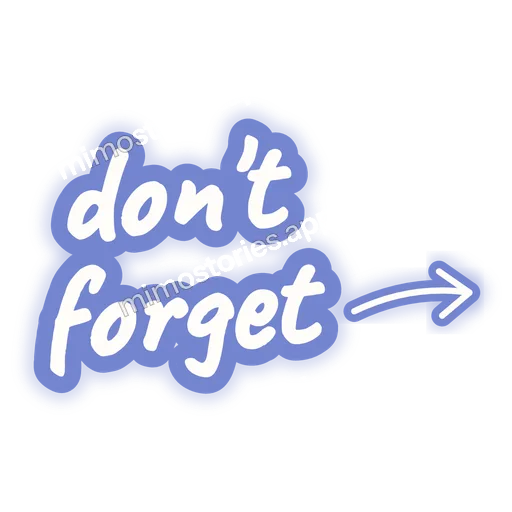 Sticker: don't forget