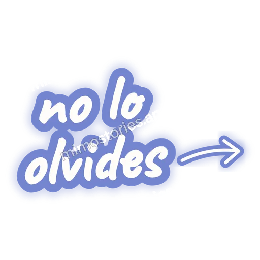 Sticker: no lo olvides