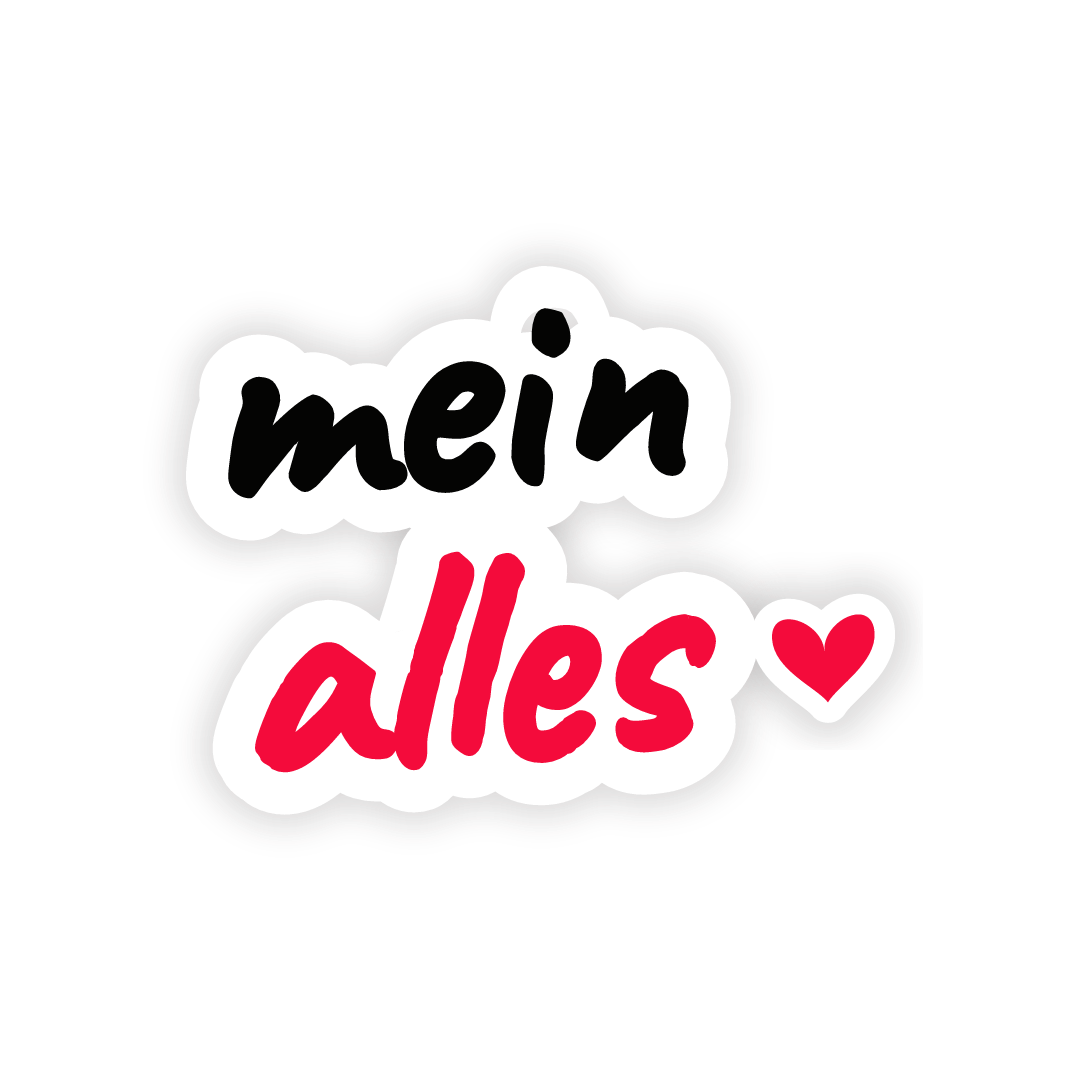 Sticker: mein alles