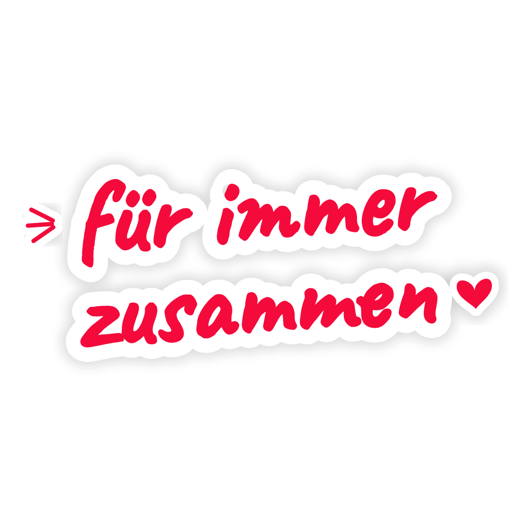 Sticker: für immer zusammen