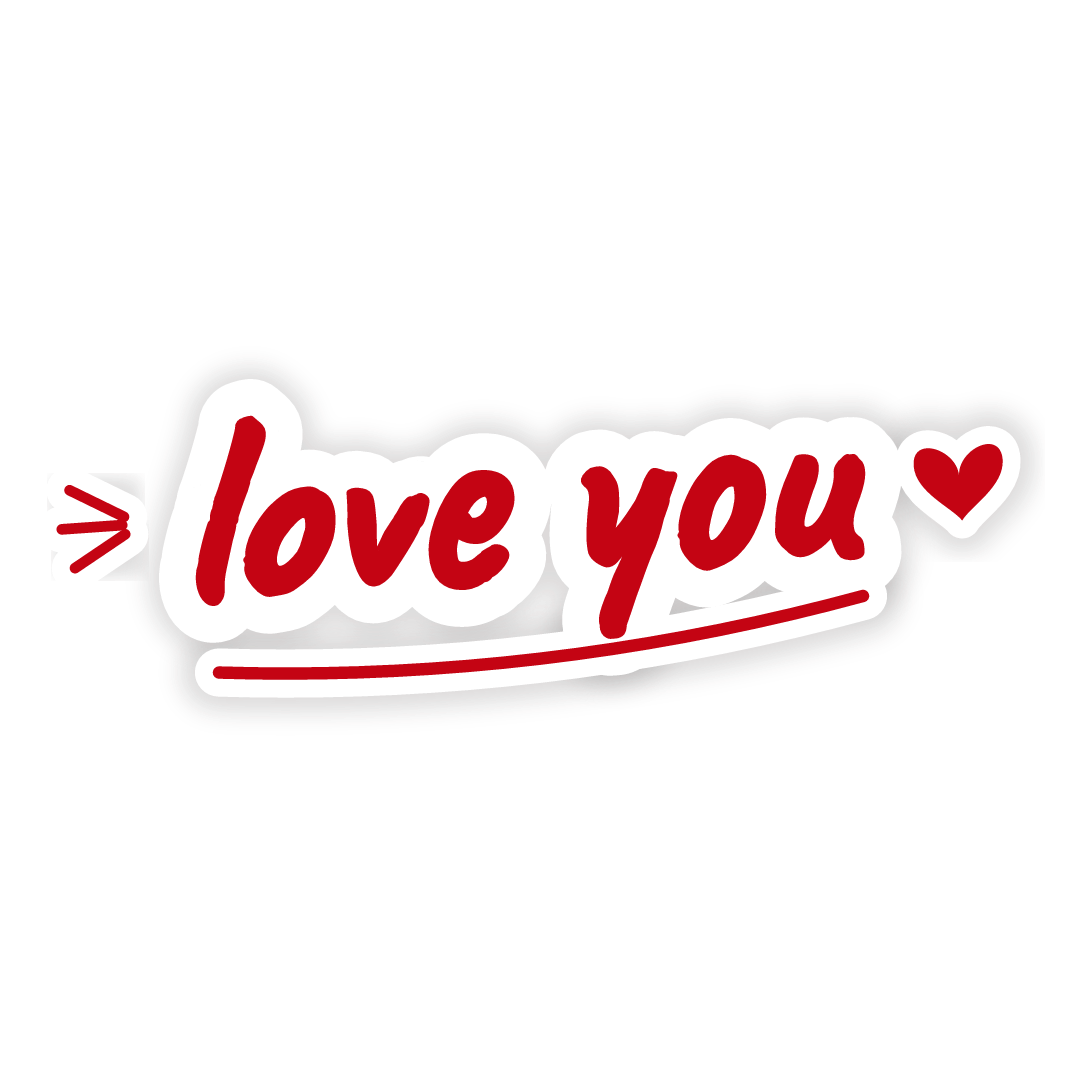 Sticker: love you