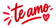 Sticker: te amo