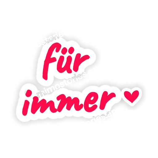 Sticker: für immer