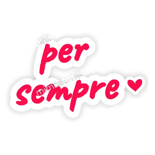 Sticker: per sempre